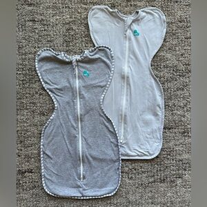 Love to Dream / 2 Swaddle Up Original Sleep Sacks / Gray Small